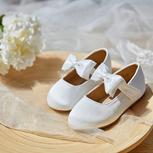 Image of Felix & Flora Toddler Flower Girl Dress Shoes - Girl Ballet Flats Party School Shoes Wedding
