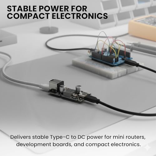 Image of amiciSolar 65W Type-C Fast Charger Module QC4.0 / QC3.0 & PD3.1 (PPS) | DC 8-30V Input DIY USB-C Charging Board for Laptops, Mobiles & Tablets | High Efficiency Fast Charge Module