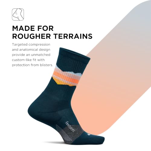 Image of Feetures Elite Light Cushion Mini Crew Sock - Sport Sock with Targeted Compression