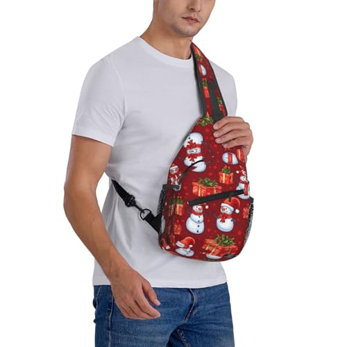 Bolso cruzado de muñeco de nieve para hombres y mujeres miniatura 7
