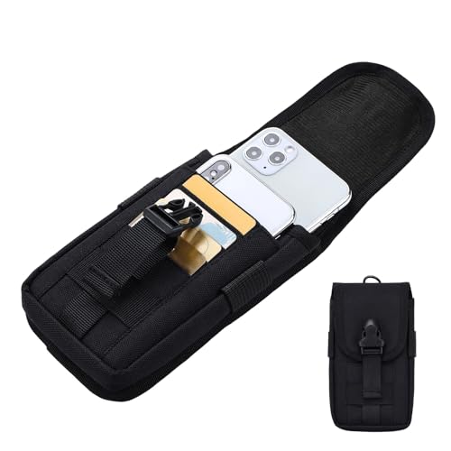 Riñonera Hombre Riñonera con Mosquetón Oxford Running con Mosquetón | Para Teléfono Móvil, Dinero, Linterna, Mujer, Personas Mayores, Viajes, Camping, Senderismo, Pesca