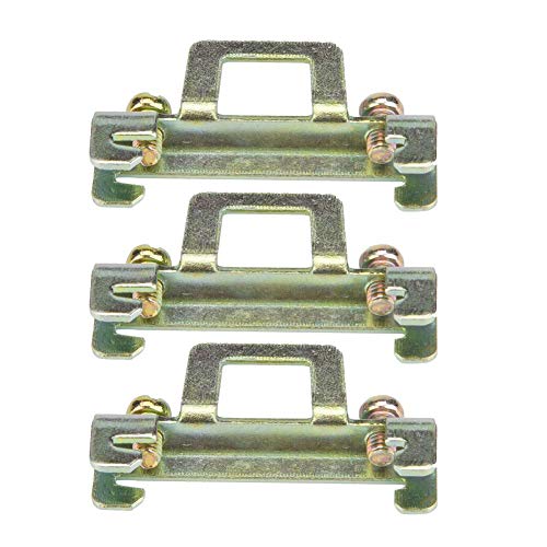 Image of Vikye 10Pcs Fixed Clamp Fasten Clip for 35mm DIN Rail, Metal Model 11