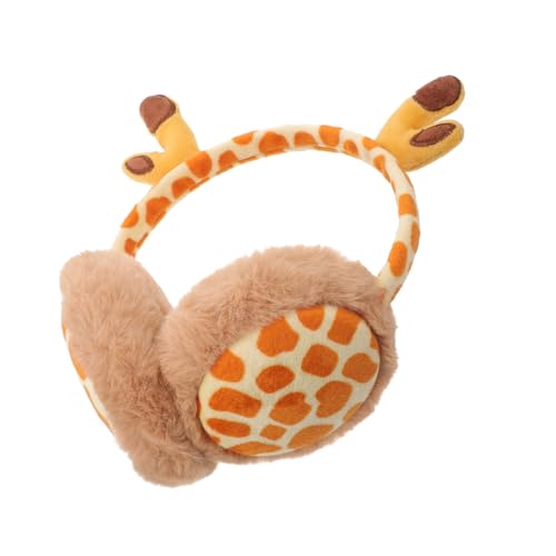 Warm Plush Earmuff Headband for Boys Stretchable Cute Cartoon Winter Ear Warmers Soft Cozy Protection for Outdoor Activities Like Skiing and Hiking
