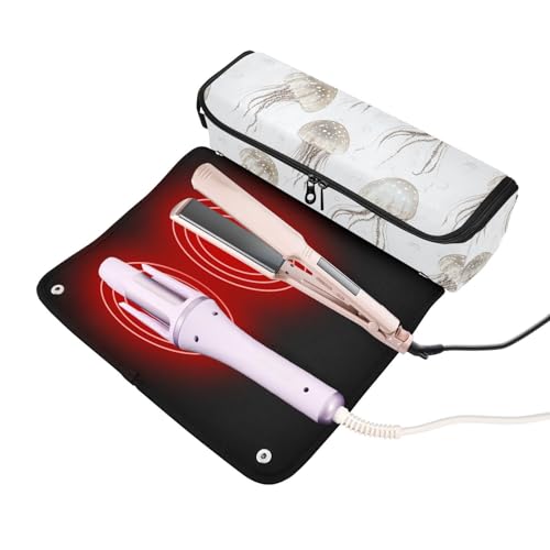 Bolsa de viaje para herramientas de cabello resistente al calor miniatura 2