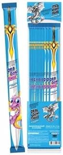 Dragon Tongue Blue Raspberry Flavor Sweet & Sour Gummies Candy, (Pack of 12), 8.46 Oz