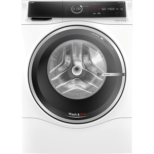 Bosch Lavadora-Secadora, 10,5/6 kg, Serie 8, Dosificación Automática, Silenciosa, Home Connect, AutoDry, Blanco, WNC254A0ES