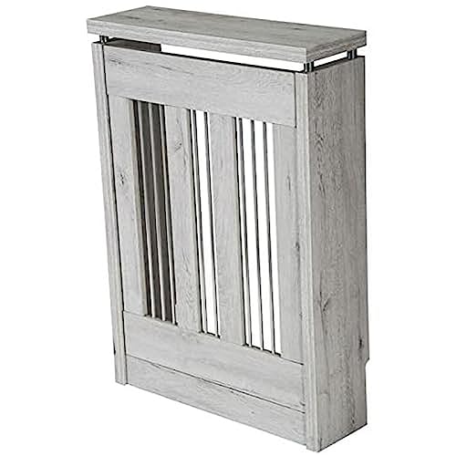 TOPKIT | Cubreradiador Cristian 3061 |60 cm de Ancho|Cubreradiador pequeño|Diseño Elegante| Blanco Mozart