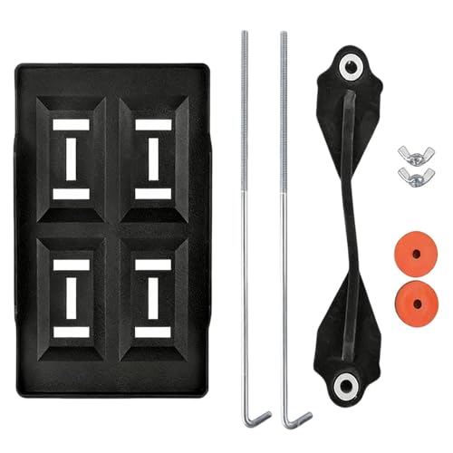 Adjustable Car Battery Tray Mount | ABS & Rubber, 290mm & 355mm Models | Down Clamping Battery Holder, Secure Fixing Bracket | Universal B́attery Tie Down For Auto