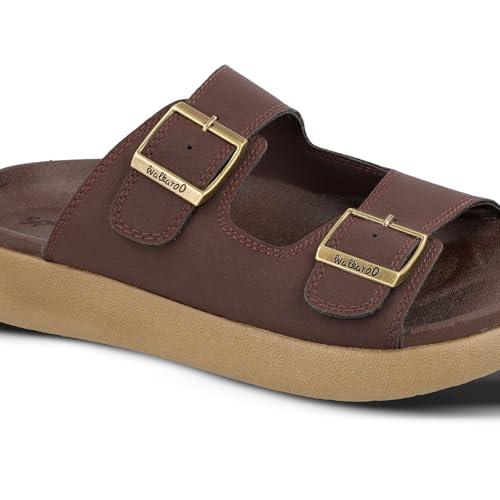 Image of WALKAROO Men's Fashion Slide Sandal with Cushion Sole and Lightweight - WC4487