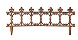 Beetzaun Metall Gusseisen Lilie Rost Beeteinfassung Antik-Stil Beetumrandung 83cm