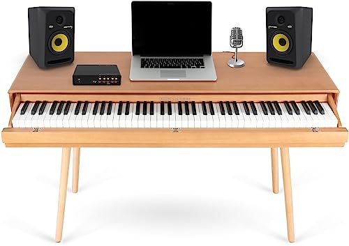 Classic Cantabile DP-730 OK Piano chêne set – numérique 88 touches clavier pondérée action de marteau – Table avec piano électrique intégré – Casque et pédalier inclus – USB MIDI et prise casque - Les Beatles, Paul McCartney, John Lennon, RIngo Starr, George Harrison Classic Cantabile DP-730 OK Piano chêne set - numérique 88 touches clavier pondérée action de marteau - Table avec piano électrique intégré - Casque et pédalier inclus - USB MIDI et prise casque – Image 8