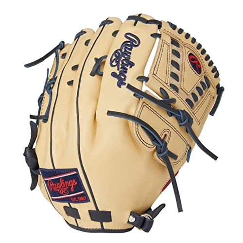 ローリングス 野球用 大人用 軟式 HOH® MLB COLOR SYNC サイズ 11.75 GR2HMA15FB キャメル/ネイビー 右投げ用