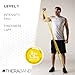 THERABAND CLX Resistance Band with Loops, 5-Foot Band, Yellow, Light, Non-Latex, Elastic Band for Exercise, Mobility & Rehab, Stretching, Home Workouts, Color-Coded for Easy Resistance Levels