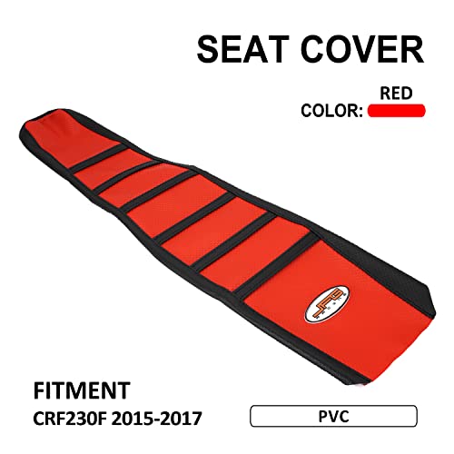 Anxin Dirt Bike Seat Cover,Motorcycle Pvc Leather Gripper Soft Seat Cover For Crf230F Crf 230 2015 2016 2017 Red #TOP1