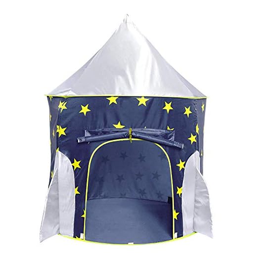 Achort Space Tienda de campaña para niños con túnel, Tienda campaña/casa/Carpa Plegable, casa de Juegos para niños y niñas, bebés y niños pequeños en Interiores y Exteriores