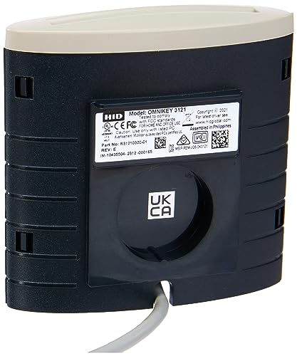 HID OMNIKEY 3121 R31210320-01 Smart Card Reader - USB 3. 0 - Gray