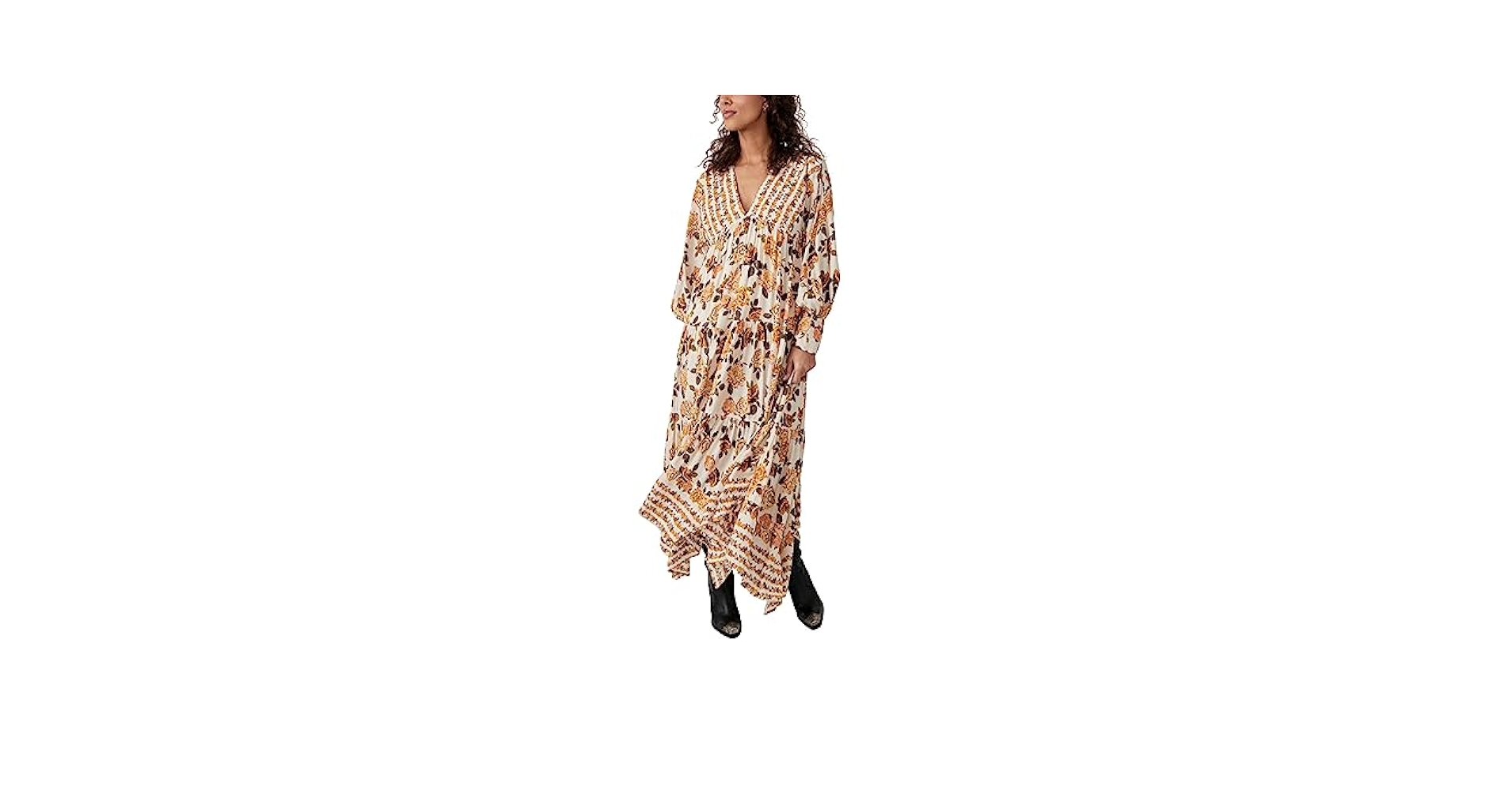 FREE PEOPLE ロング マキシ ドレス フラワー 花柄 ローズ 薔薇 419Uu7JkcqL.jpg_BO30,255,255,
