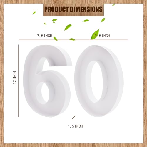 Image of 12 inch Fillable Number Paper Mache Cardboard Cutouts Sweet Charcuterie Board Tray(White, 60&90 Shape)