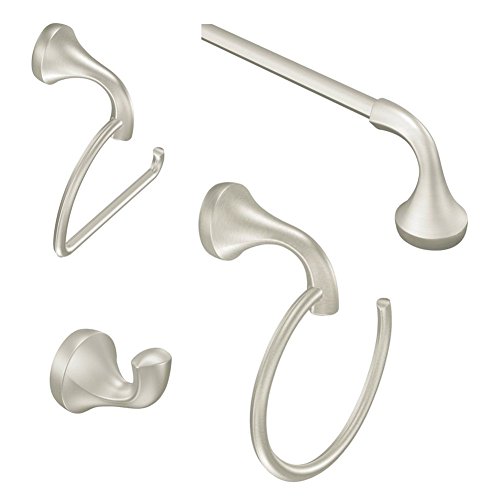 Moenl #Moen KA-EVA-4-BN Moen Eva 4-Piece Acessory Kit, Brushed Nickel,