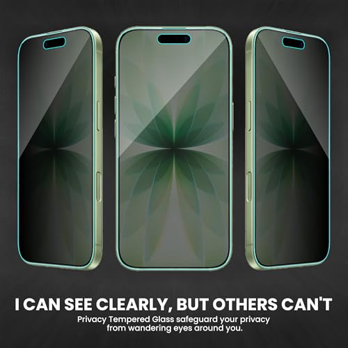 Image of ArmourPro Matte Privacy Tempered Glass for iPhone 17 / iPhone 16 Pro - Anti Spy Anti Glare Screen Protector, 9H Scratch Resistant, Smooth Touch, Full Coverage