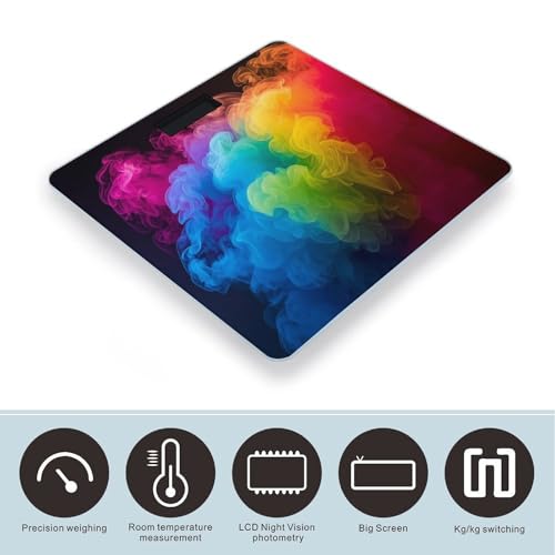 Báscula Digital de Baño Rainbow Smoke con Pantalla LCD miniatura 3