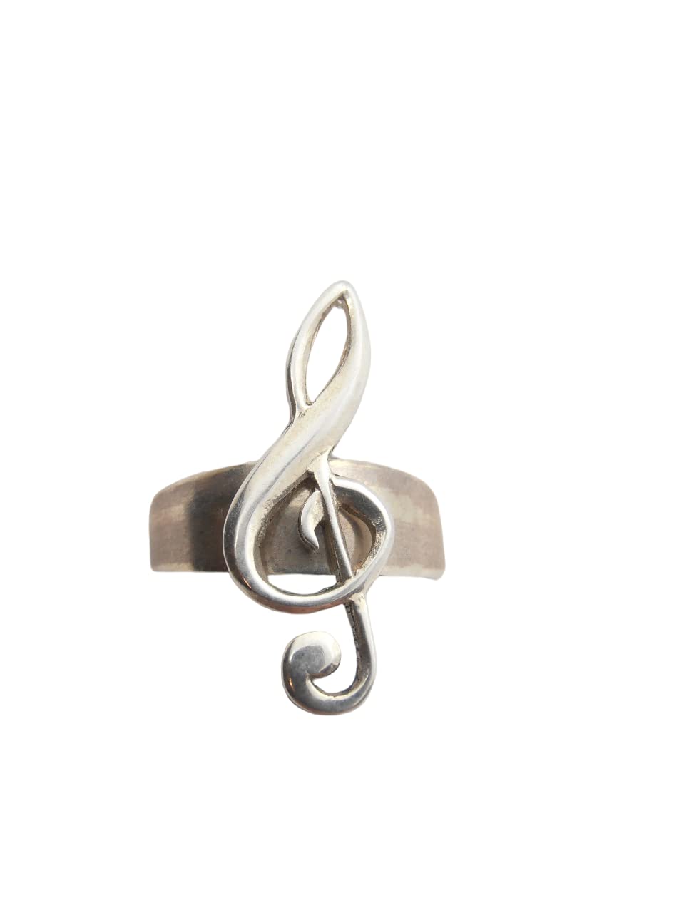 Chiave di Violino : Anello in Argento 925 con Chiave di Sol - Musica - Musicista -