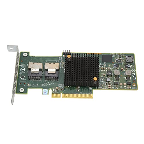ASHATA - 9208-8i Multiport PCI Express 3.0 SAS SATA HBA High Speed 6Gb HBA Card 8 Port Fibre Channel Adapter Interface Controller Card, for for Linux, for Solaris, for VMware, for Freebsd - -40%