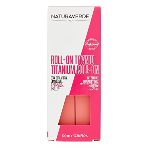 Naturaverde | PRO - Cera Depilatoria Liposolubile al Biossido di Titanio, per Tutti i Tipi di Pelle, Roll On, Cera a Caldo, Ceretta a Caldo, Barattolo da 100g