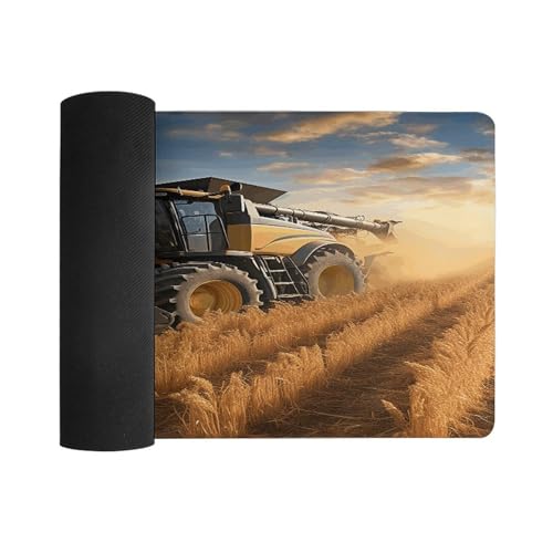 Alfombrilla de escritorio impermeable Farm Tractor Harvest miniatura 3