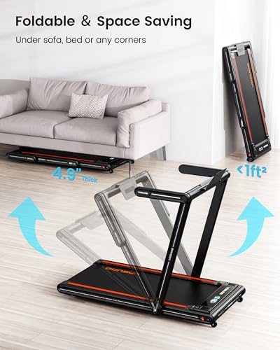 Image of YOSUDA Walking Pad, 300lb Capacity Under Desk Treadmill with Bluetooth, Desk Treadmill for Office Under Desk, Walking Pad Treadmill, Running Walking Jogging Machine