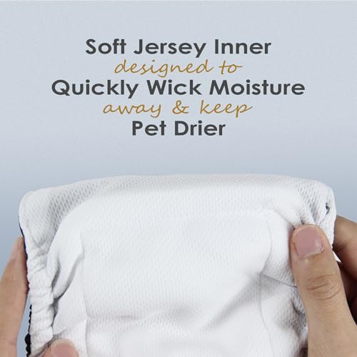 Image of wegreeco Washable Male Dog Belly Band (Stylish Pattern)- Pack of 3 - Washable Male Dog Belly Wrap, Dog Diapers Male (Black Geometric, X-Large)