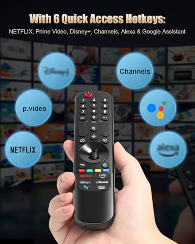 Télécommande de rechange LG Magic Remote AN-MR20 à AN-MR24GA pour Smart TV avec pointeur - 5
