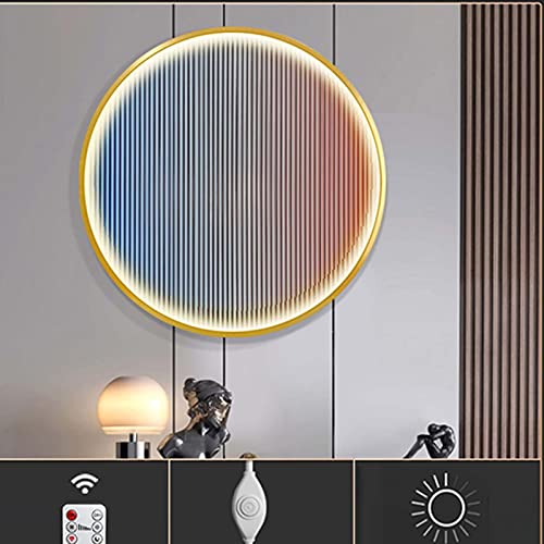 Appliques murales avec télécommande et sculpture décorative en métal A3
