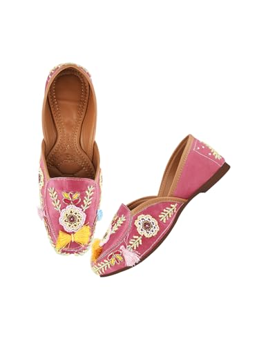 Image of SilverArrow Traditional Style, Modern Comfort Jutti Comfortable Flat Fancy Bellies for Womens and Girls