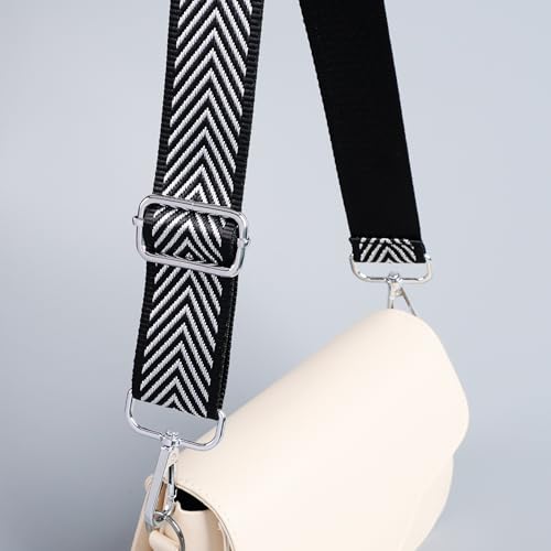 Image of chushui Silver Hardware Purse Strap,Replacement Crossbody Adjustable Shoulder Strap for Handbag Bag