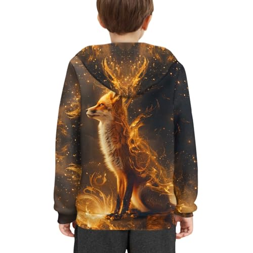 Image of GLUDEAR Teen Boys Girls Novelty Animal Galaxy Hoodies Sweatshirts Pullover