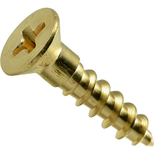 Hard-to-Find Fastener 014973126094 Tornillos para Madera Phillips Plana, 8 x 3/4, Pack de 70 piezas