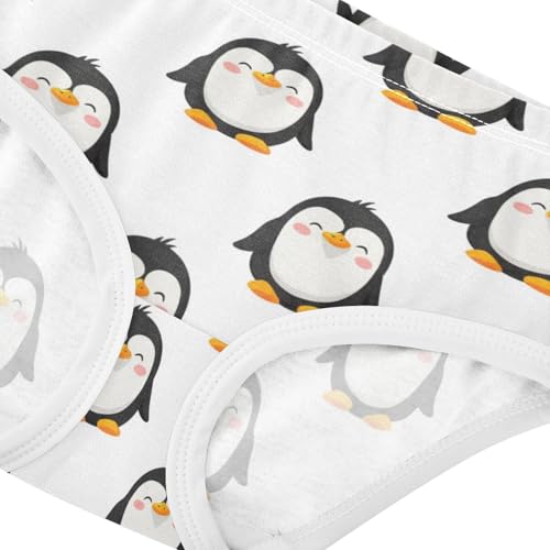 Joisal Designer Girls Underwear Toddler 2t Cotton Girl Panties Cute Cartoon Penguins White Briefs Undies Kids4
