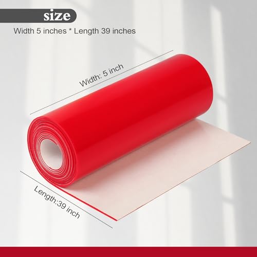 Image of Red Bottom Shoe Protector for Louboutin Heels (5x39in) | Self-Adhesive Anti-Slip Sole Guard Pads, Protect Louboutin Shoe Soles for Women & Men