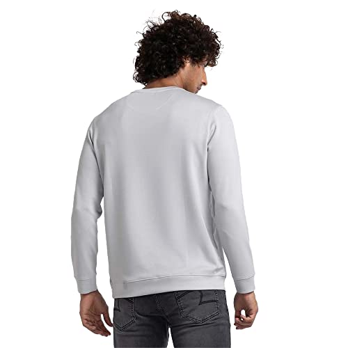 Image of Spykar Men's Cotton Round Neck Sweatshirt