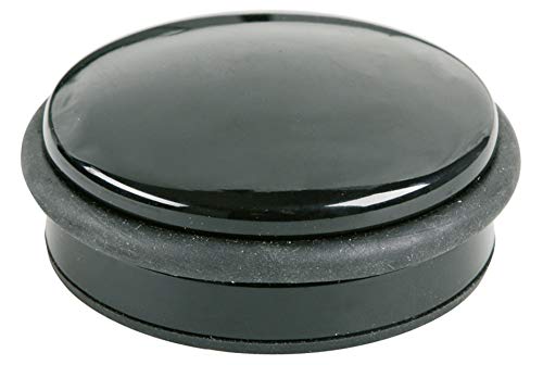 Alco - Albert 2851 - Door Stop in Flat Shape, Heavy Quality, Black, Pack of 1