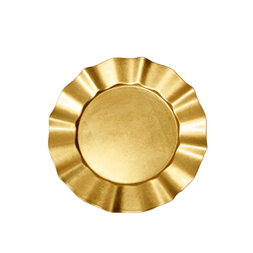 Kashi Home Decorative Wave Brim Border Charger Plate, 13