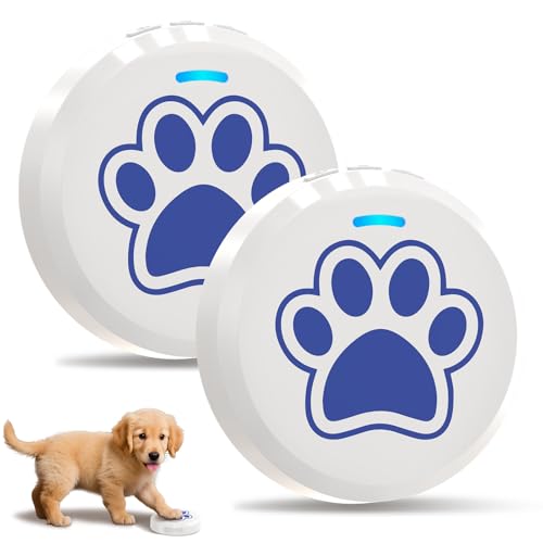 ChunHee Dog Training Bells for Door - Dog Door Bell for with 28 Custom Sounds | Dog Bell for Door Potty Training | Chew-Proof & Adjustable Volume (0-115dB) | Teach Puppies to Signal to Go Outside