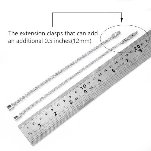 Cadena de Tenis con Diamantes Iced Out de Acero Inoxidable miniatura 6