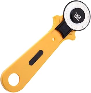 HOMSFOU 1 Juego Cortando Un Cuchillo Redondo Giratorio Tela Cortador Acolchado Corte De Coser Negro 2 Piezas