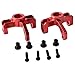 Toyoutdoorparts RC BE6036 Red Alum Steering Hub Carrier(L/R) Fit LC Racing 1/14 Electric EMB