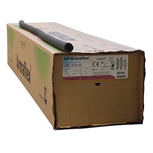 AF/Armaflex® Armacell - Aislamiento de frío de caucho AF2-2 m barra (caucho, tubo de 18 mm x 11,5 mm de grosor aislante)