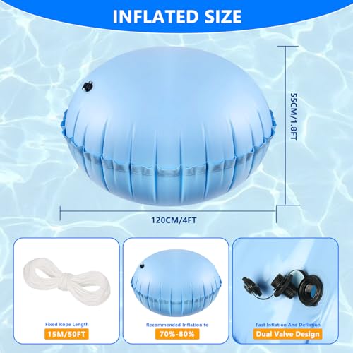Cobertor redondo para piscina 21 pies con accesorios miniatura 4