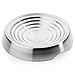 CatGuru New Premium Whisker Stress Free Cat Food Bowl, Reliefs Whisker Fatigue, Wide Cat Dish, Non Slip Cat Feeding Bowls, Shallow Cat Food Bowls, Non Skid Pet Bowls for Cats (Round, Stainless Steel)