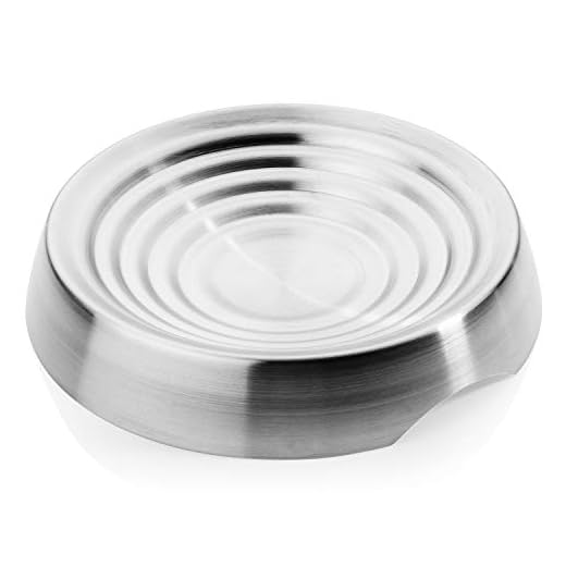CatGuru Cat Bowls, Whisker Stress Free Cat Food Bowl, Reliefs Whisker Fatigue, Wide Cat Bowl, Non Slip Cat Food Bowls, Shallow Cat Dish, Cat Feeding & Watering Supplies (Stainless Steel)